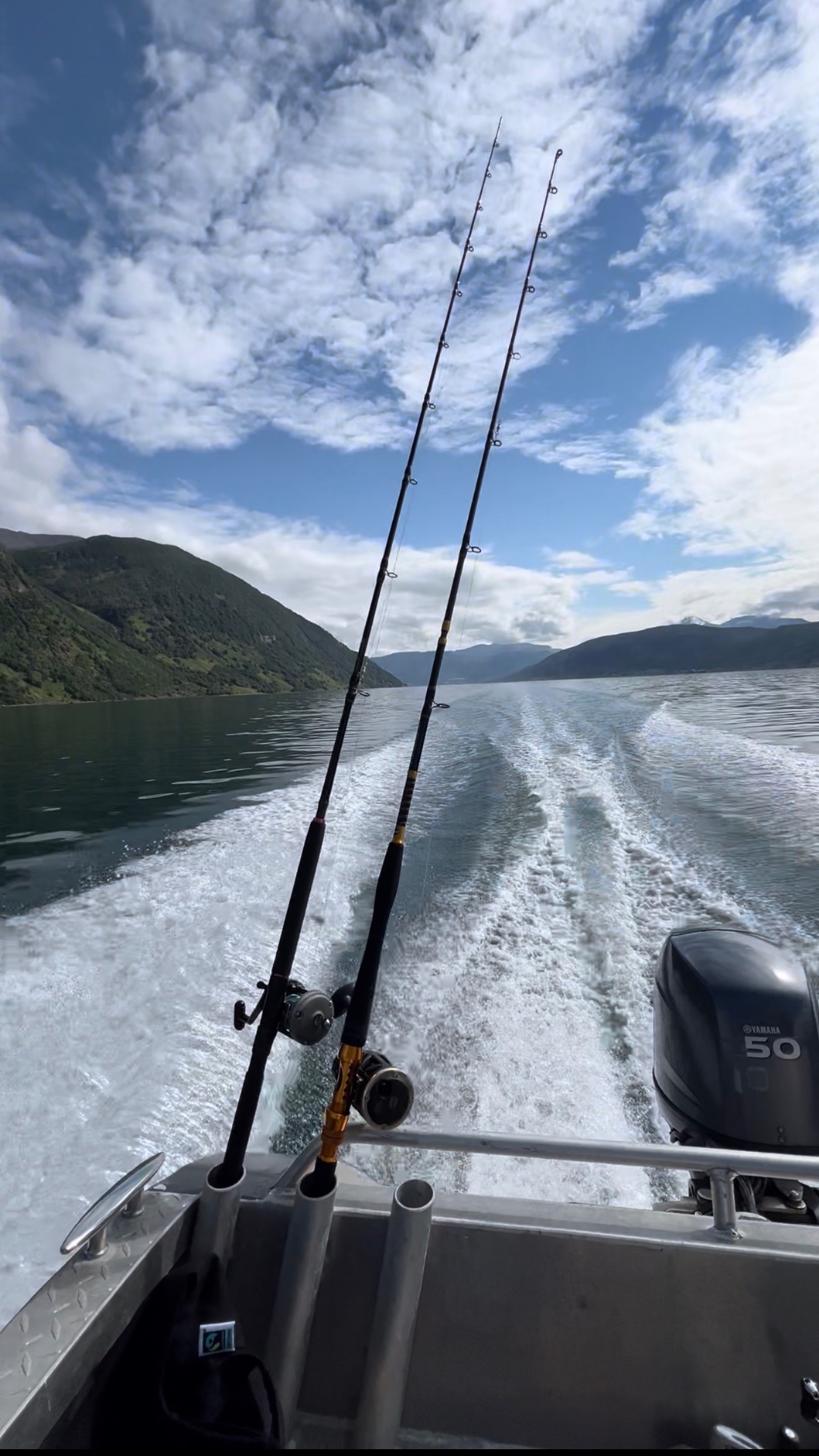 Fishing on the Lavangen fjord